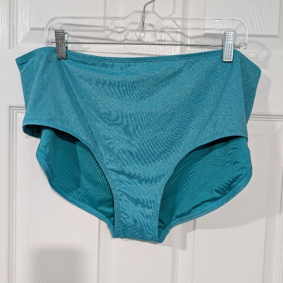 NWT Maurices Swim Plus Size Sparkle High Waist Bikini Bottom in Size 2X - Picture 2 of 8